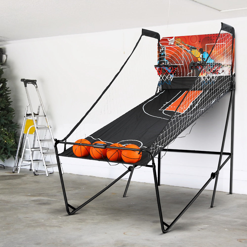 Arcade Basketball Game Double shooting Electronic Scoring Folding Outdoor Kids