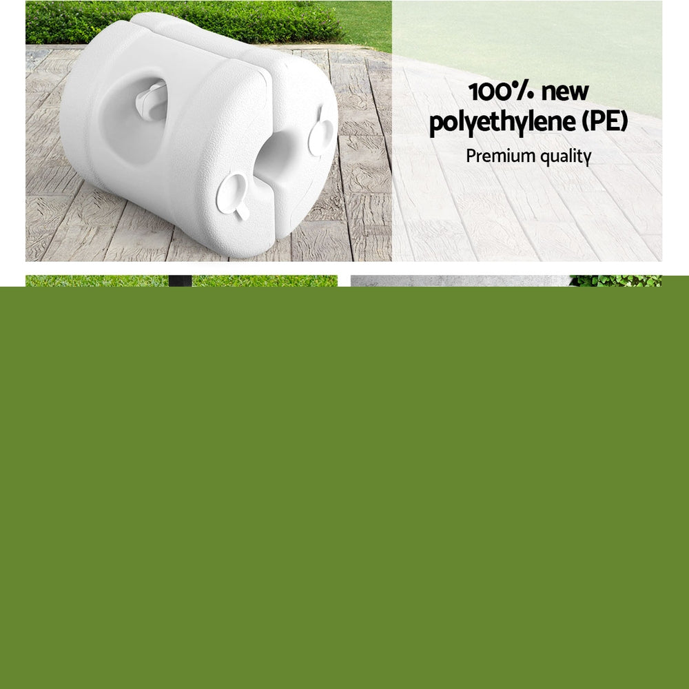 Instahut Gazebo Pop Up Marquee 3x4.5 Outdoor Wedding Gazebos Base Pod Kit White