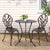 Gardeon 3PC Outdoor Setting Cast Aluminium Bistro Table Chair Patio Bronze