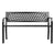 Gardeon Steel Modern Garden Bench - Black