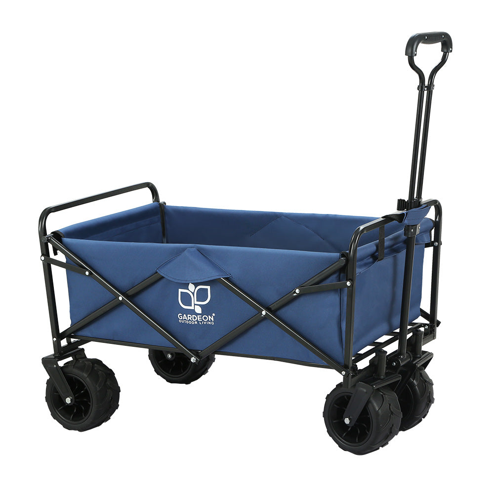Gardeon Foldable Wagon Cart Trolley Cart Collapsible Beach Outdoor Garden Cart