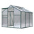 Greenfingers Greenhouse Aluminum Green House Garden Shed Polycarbonate 1.9x1.9M