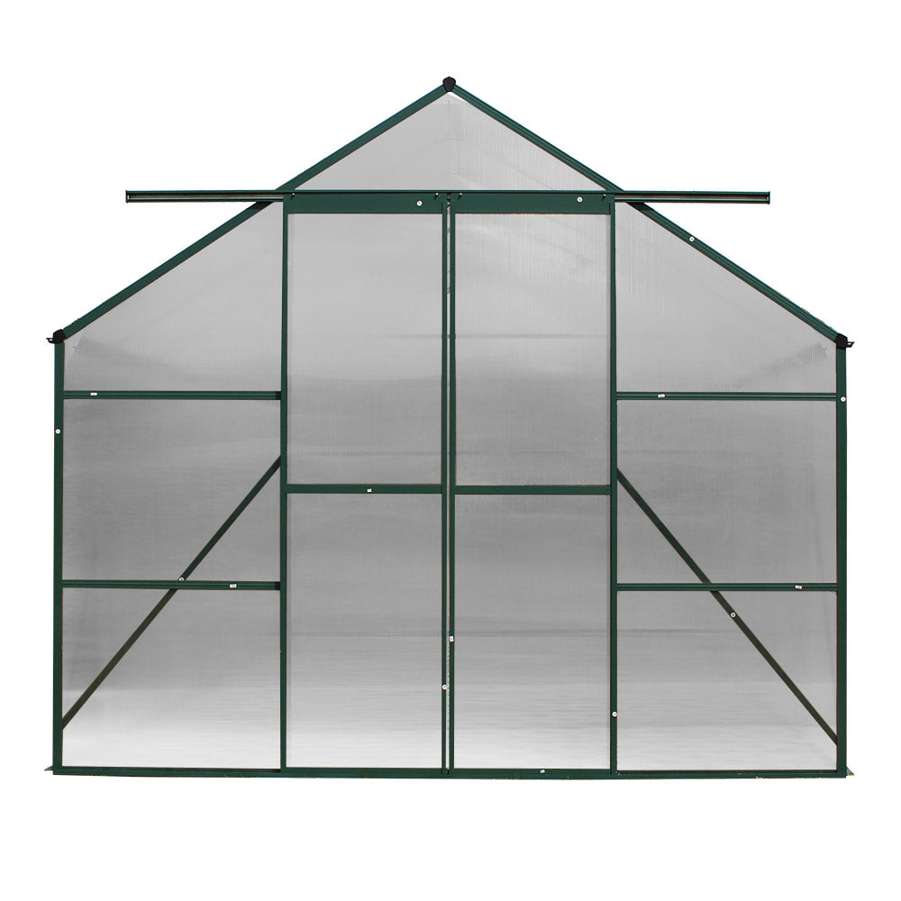 Greenfingers Aluminium Greenhouse Green House Garden Polycarbonate 4.43X2.44M