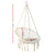 Gardeon Hammock Chair Swing Bed Relax Rope Portable Outdoor Hanging Indoor 124CM