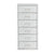 6 Tiers Steel Orgainer Metal File Cabinet With Drawers Office Furniture White