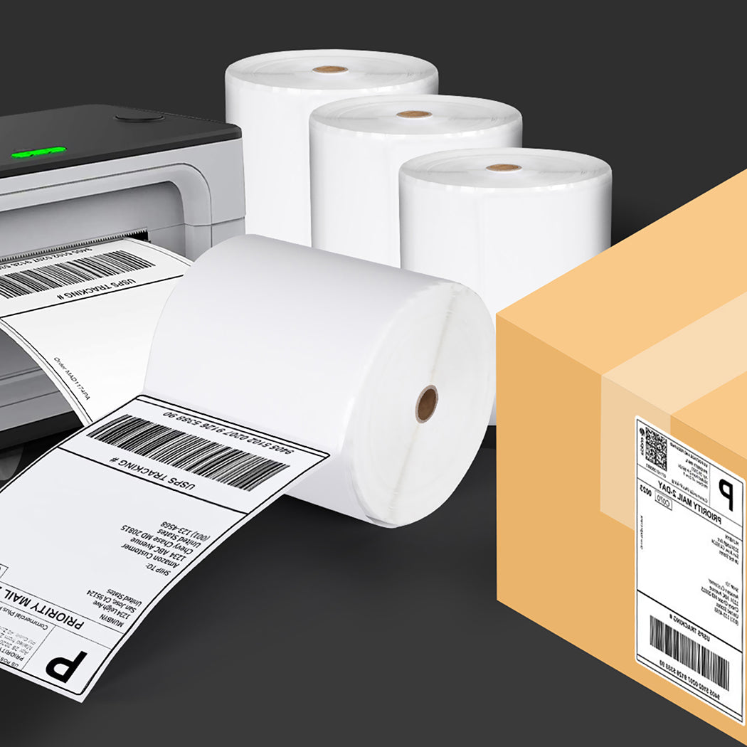 1000x Direct Thermal Label 100x150mm for Zebra TSC SATO DATA MAX printer