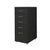 5 Drawers Portable Cabinet Rack Storage Steel Stackable Organiser Stand Black