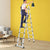 2.5M+2.5M Telescopic Aluminium Multipurpose Ladder Extension Alloy Extendable Step