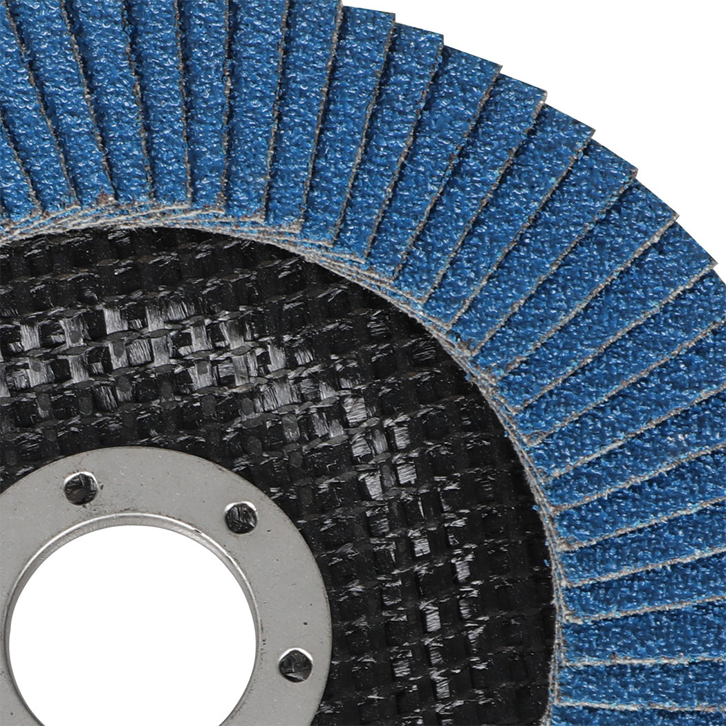 Traderight Flap Discs 125mm 5" Zirconia Sanding Wheel 120 # Sander Grinding x100