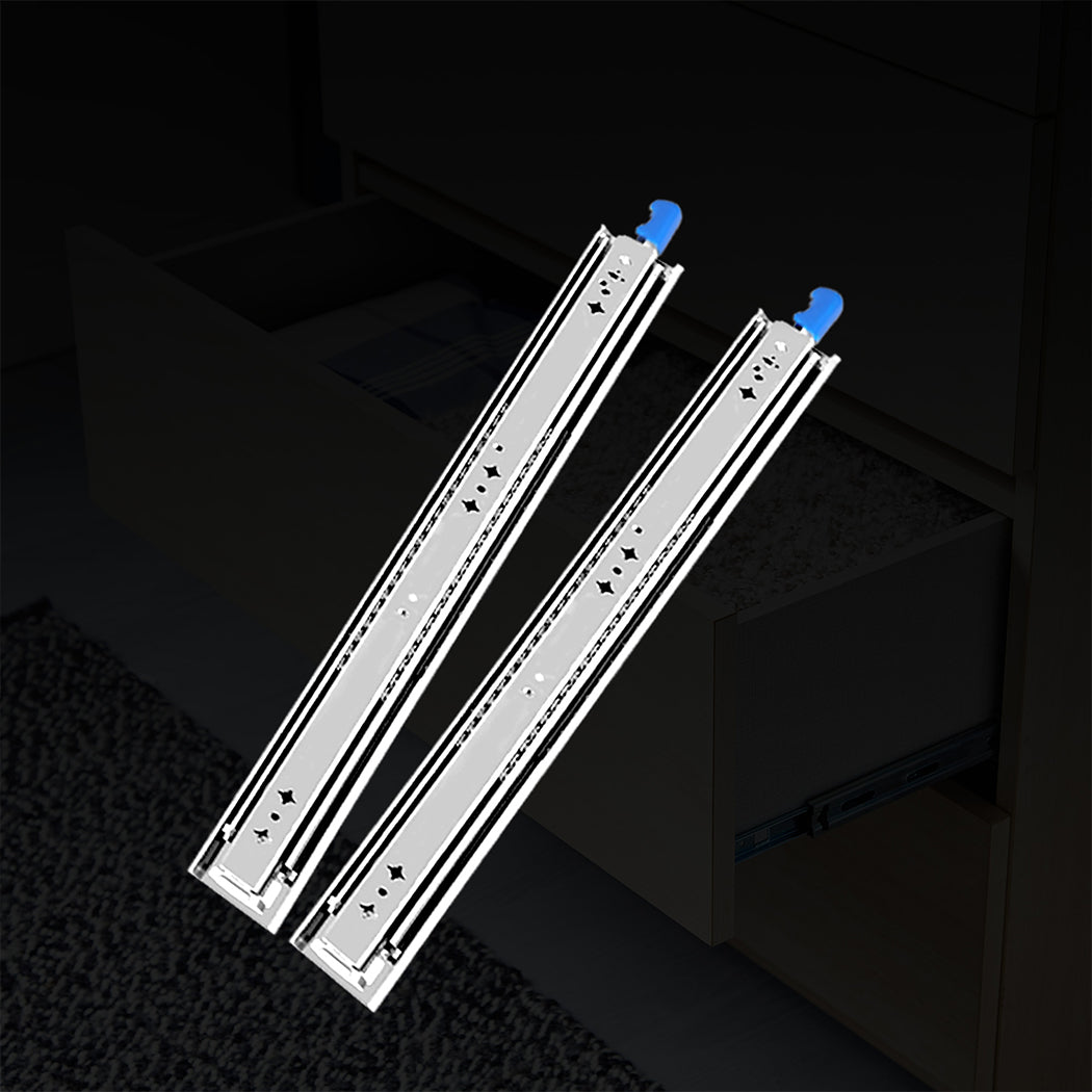 150KG Drawer Slides 813MM Full Extension Soft Close Locking Ball Bearing Pair