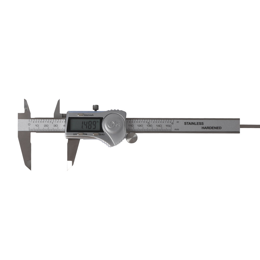 Vernier Caliper Digital Stainless Steel Industrial LCD IP54 Waterproof 150MM