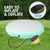 1m Air Track Spot Round Inflatable Gymnastics Tumbling Mat Pump Green