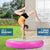 1m Air Spot Round Inflatable Gymnastics Tumbling Mat with Pump - Pink