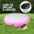 1m Air Spot Round Inflatable Gymnastics Tumbling Mat with Pump - Pink