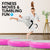 1m Air Spot Round Inflatable Gymnastics Tumbling Mat with Pump - Pink