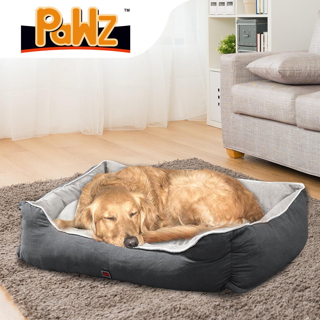 PaWz Pet Bed Mattress Dog Cat Pad Mat Puppy Cushion Soft Warm Washable 2XL Grey