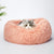 Pet Bed Cat Dog Donut Nest Calming Kennel Cave Deep Sleeping Pink S