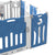 BoPeep Kids Baby Playpen Foldable Child Safety Gate Toddler Fence 18 Panels Blue