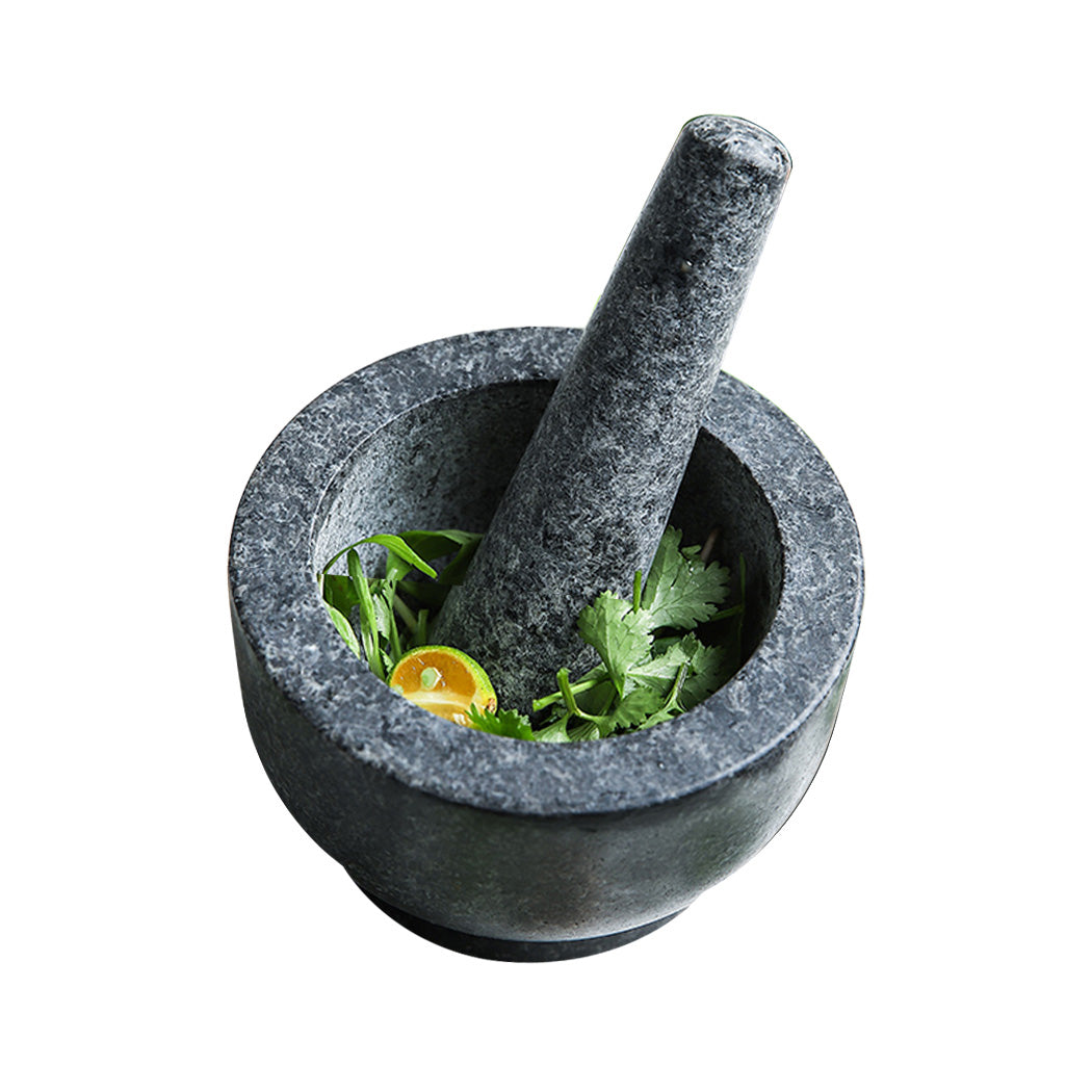 Solid Stone Food Preparation Unpolished Granite Spice Herb Grinder Kitchen Tools