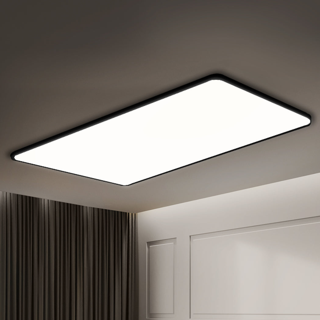 EMITTO Ultra-Thin 5CM LED Ceiling Down Light Surface Mount Living Room Black 96W