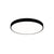 EMITTO Ultra-Thin 5CM LED Ceiling Down Light Surface Mount Living Room Black 18W