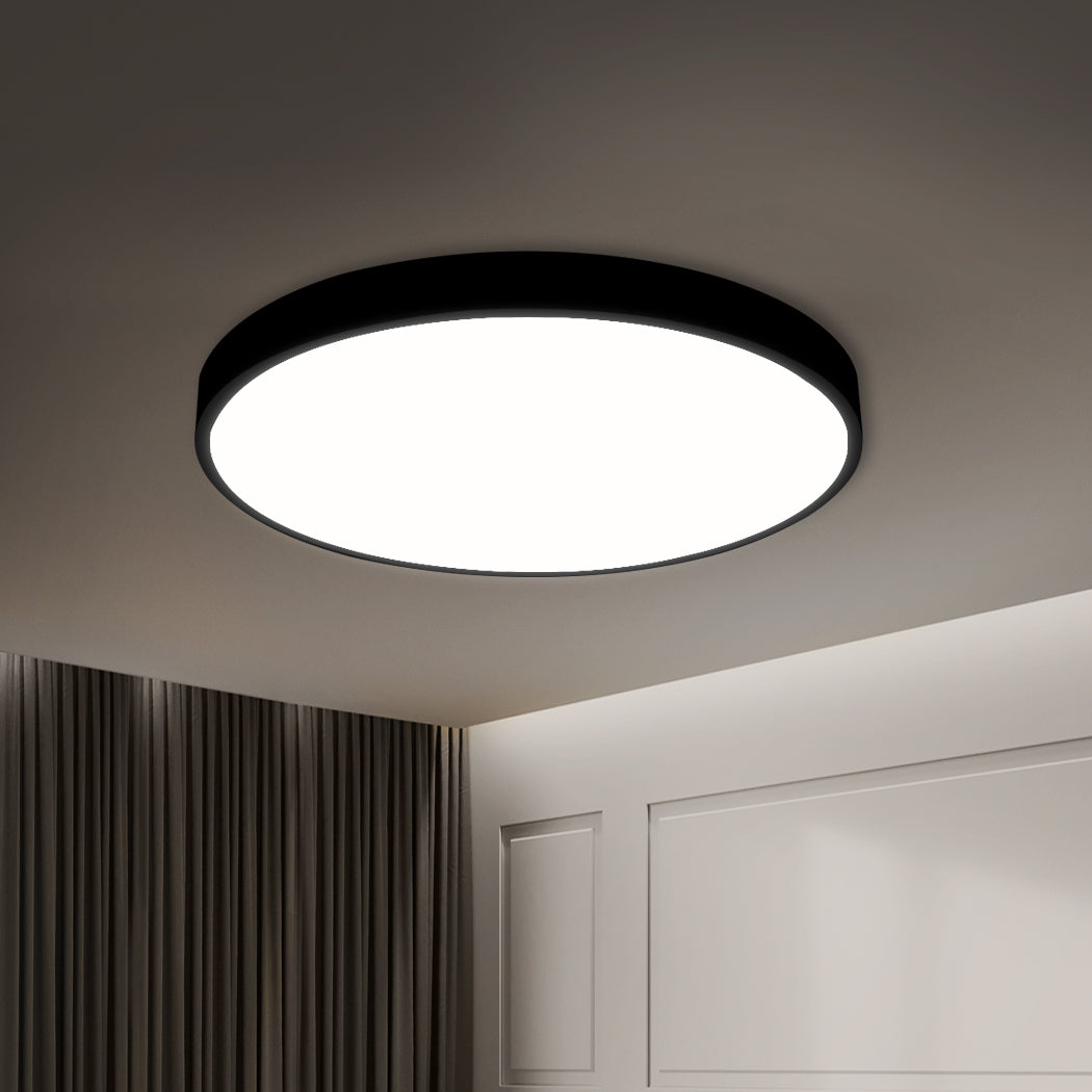EMITTO Ultra-Thin 5CM LED Ceiling Down Light Surface Mount Living Room Black 36W