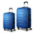 Wanderlite 2pc Luggage Travel Sets Suitcase Trolley TSA Lock Bonus Blue