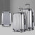 Wanderlite 3pc Luggage Sets Trolley Travel Suitcases TSA Hard Case Silver