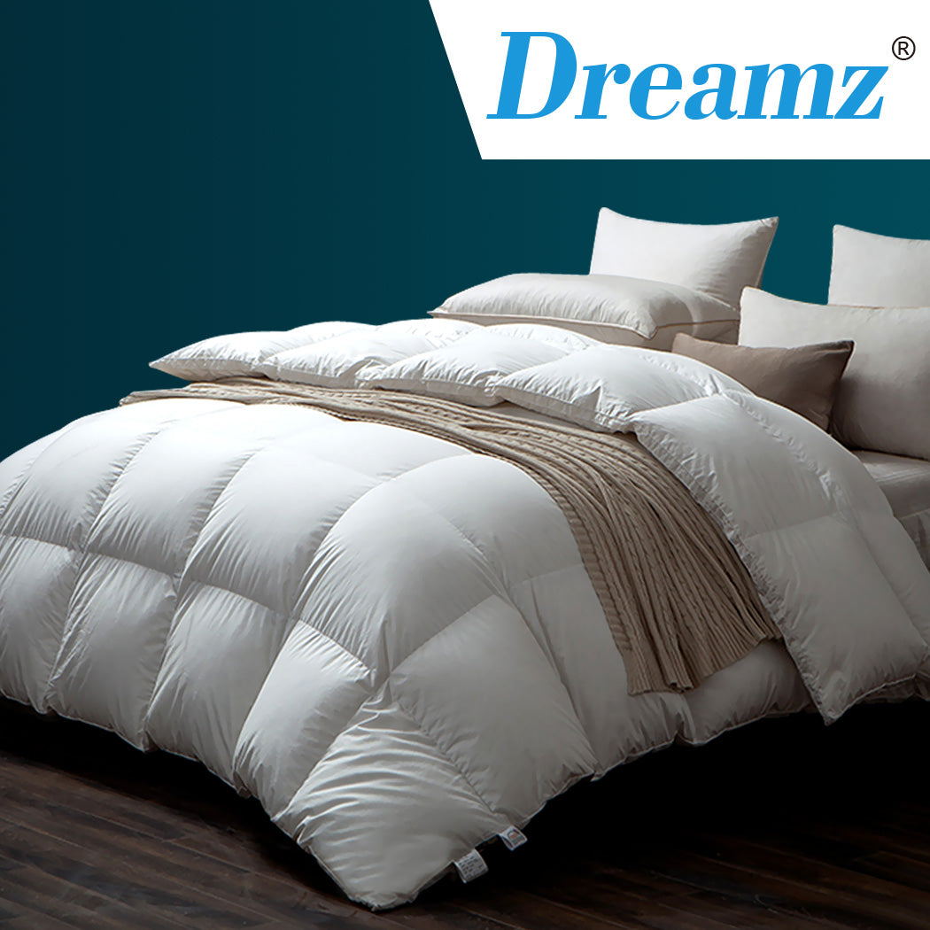 DreamZ 500GSM All Season Goose Down Feather Filling Duvet in King Size