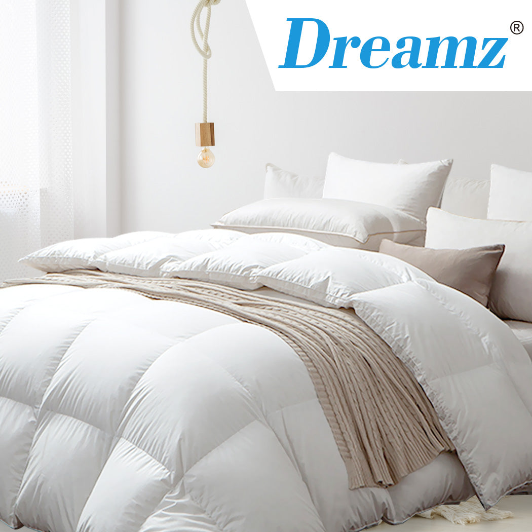 DreamZ 700GSM All Season Goose Down Feather Filling Duvet in King Size