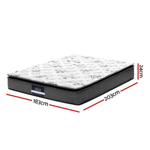 Giselle Bedding Rocco Bonnell Spring Mattress 24cm Thick King