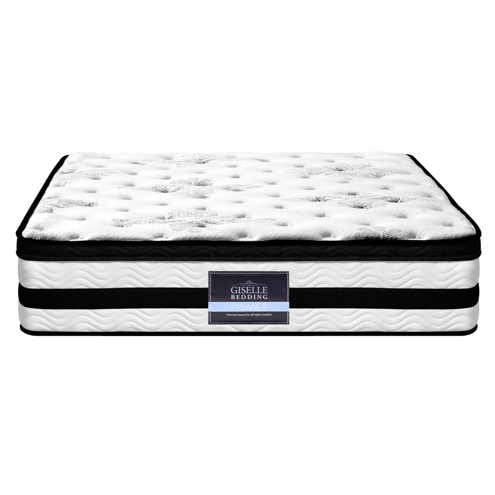 Giselle Bedding Algarve Euro Top Pocket Spring Mattress 34cm Thick Double