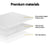 Giselle Bedding Memory Foam Mattress Topper 7-Zone Airflow Pad 8cm Single White