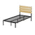 Artiss Bed Frame Metal Bed Base King Single Size Platform Foundation Black PAULA