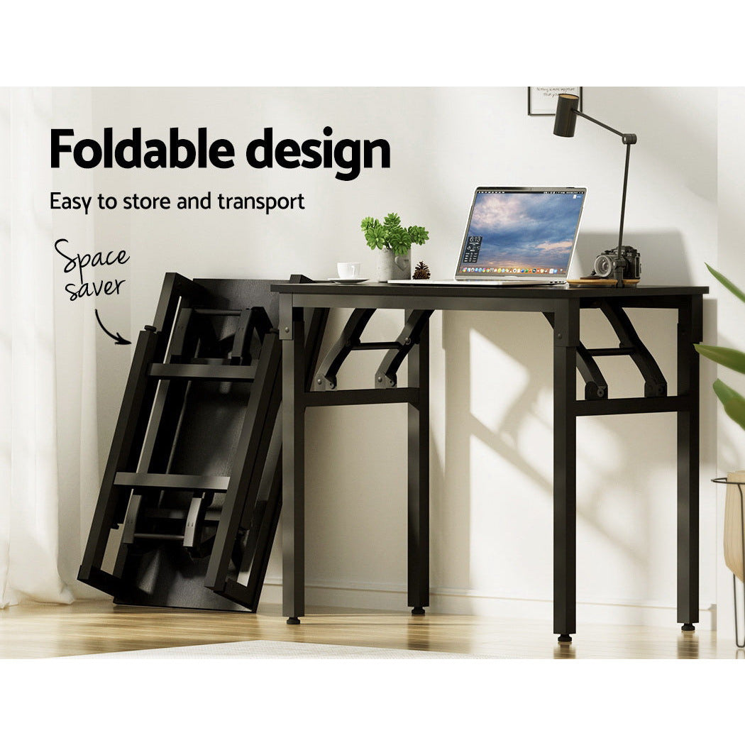 Artiss Computer Desk Laptop Table Bookshelf Desk Storage Rack Office Study Black