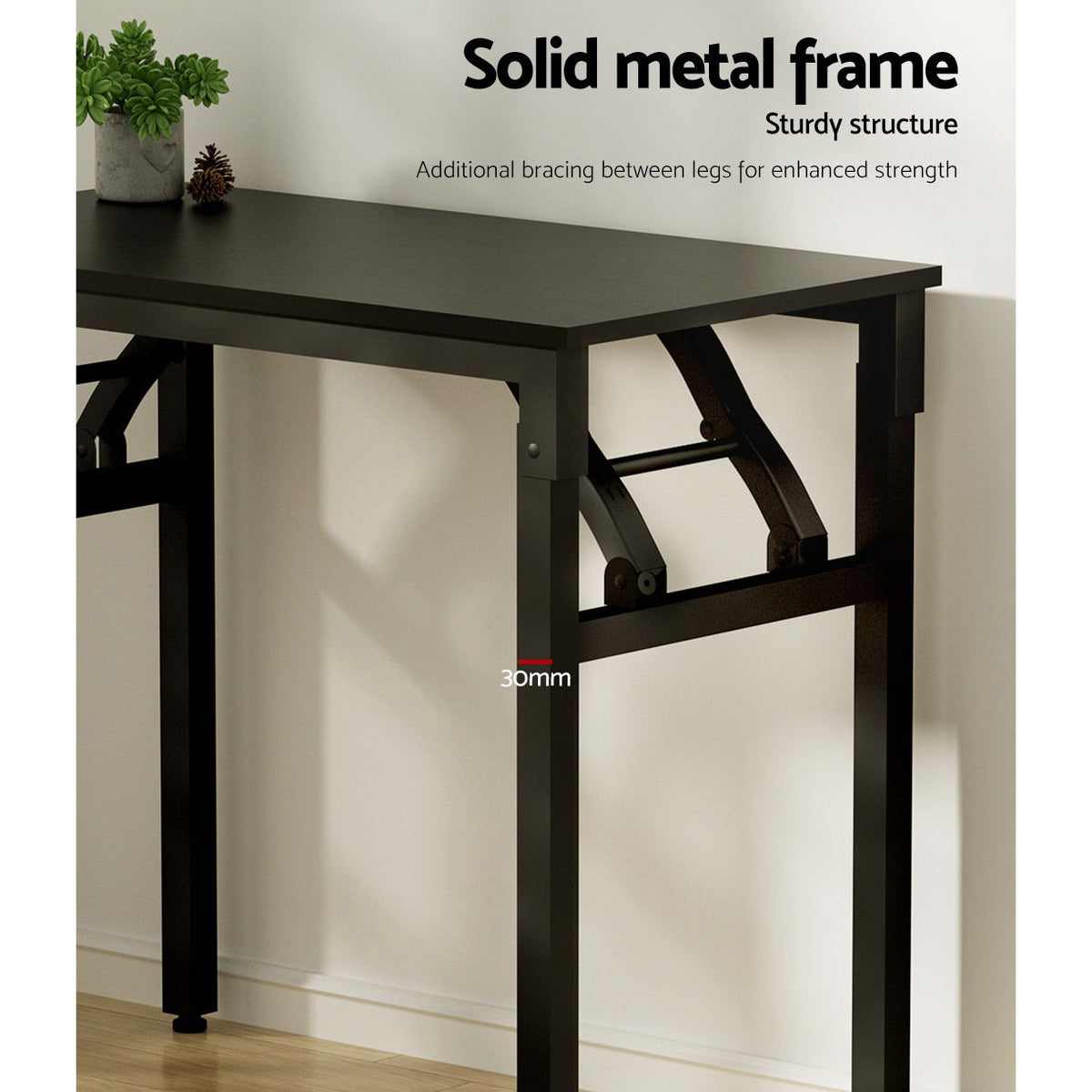 Artiss Computer Desk Laptop Table Bookshelf Desk Storage Rack Office Study Black