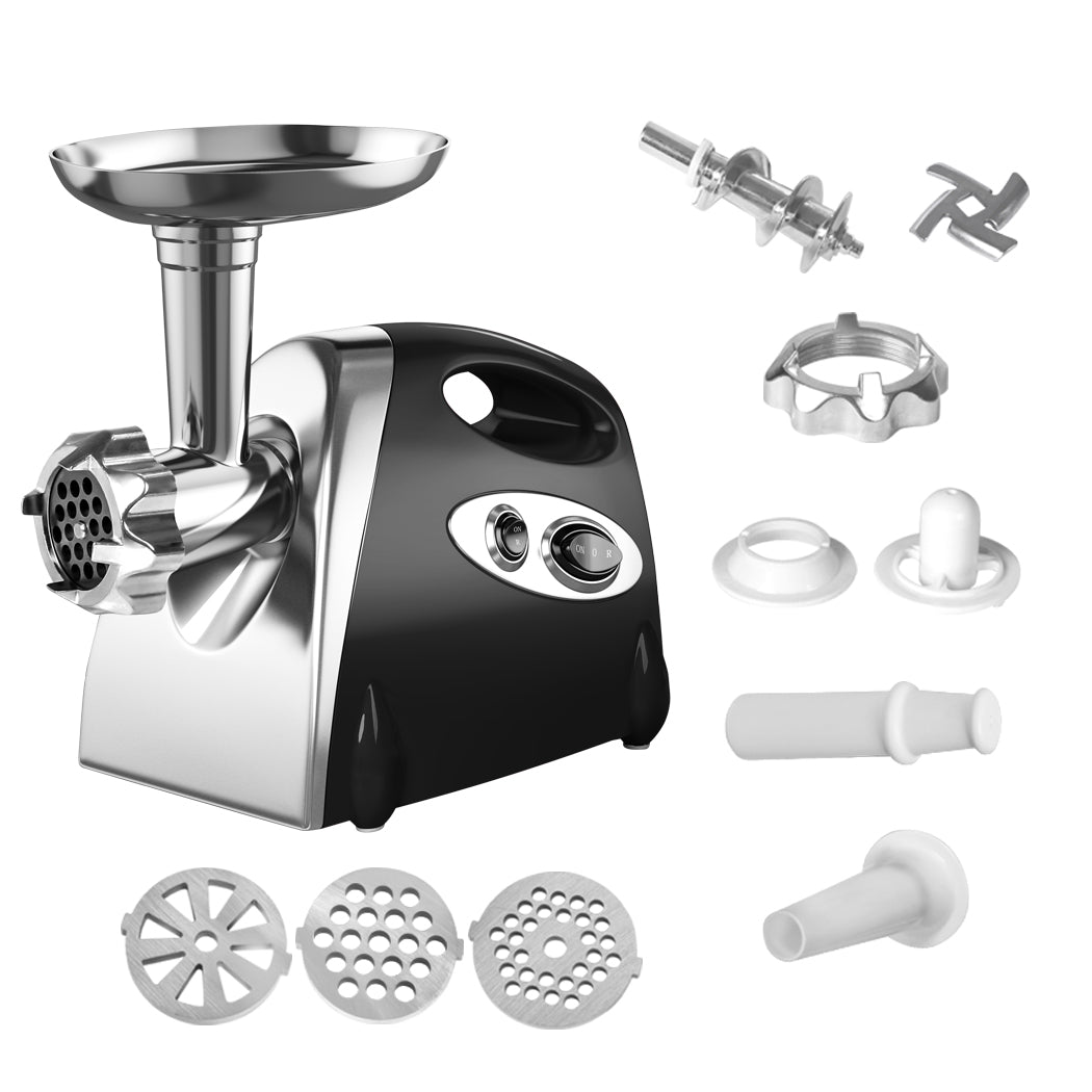 2800W Electric Meat Grinder Mincer Sausage Filler Kibbe Maker Stuffer Kitchen Black