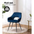 Artiss Set of 2 Caitlee Dining Chairs Kitchen Chairs Velvet Upholstered Blue