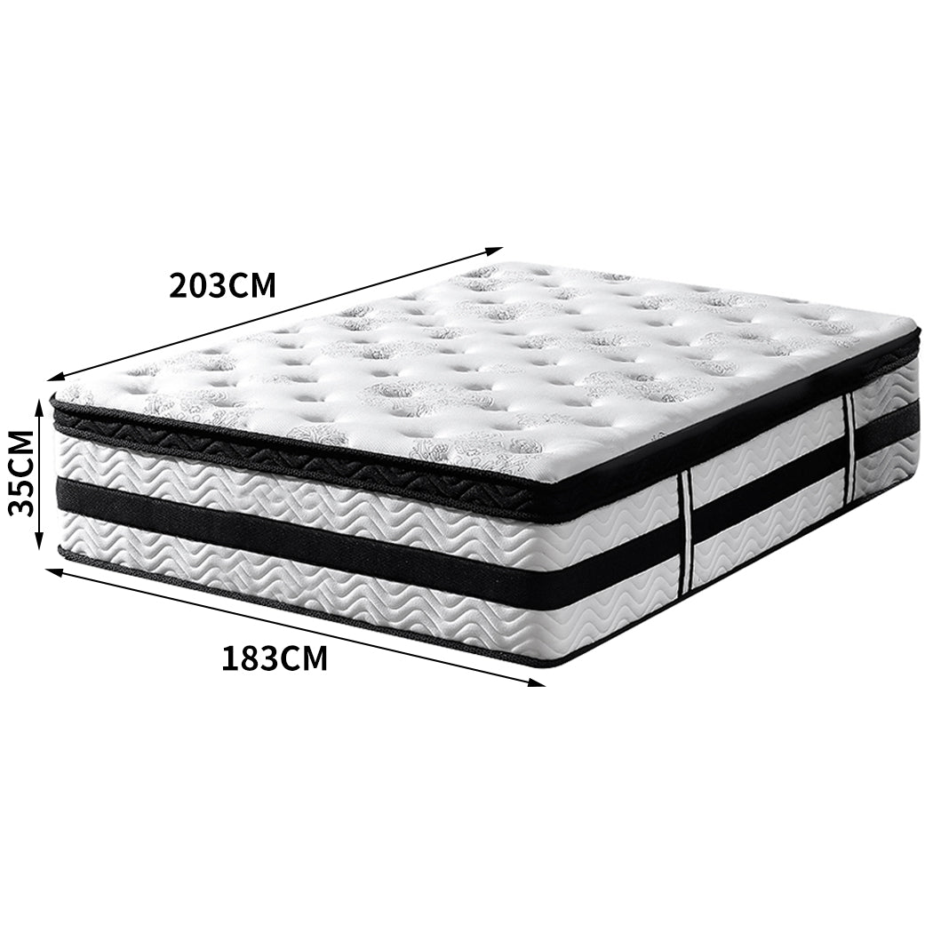 DreamZ 35CM Thickness Euro Top Egg Crate Foam Mattress in King Size