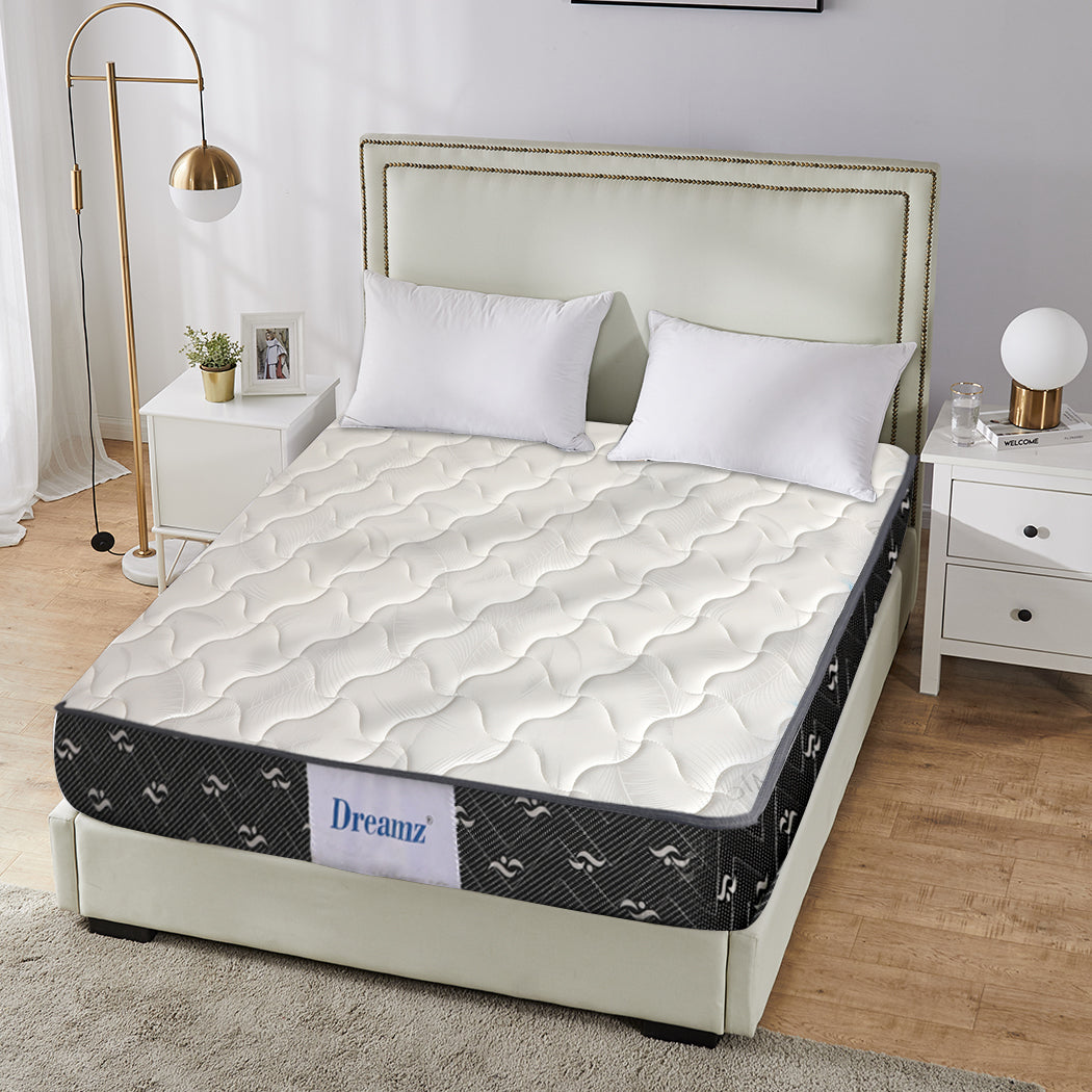 Dreamz Bedding Mattress Queen Size Premium Bed Top Spring Foam Medium Soft 16CM