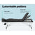 Zenses Massage Table 85CM Width 3 Fold Portable Aluminium Therapy Beauty Bed