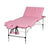 Zenses Massage Table 85CM Width 3Fold Portable Therapy Beauty Aluminium Bed Pink