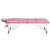 Zenses Massage Table 85CM Width 3Fold Portable Therapy Beauty Aluminium Bed Pink