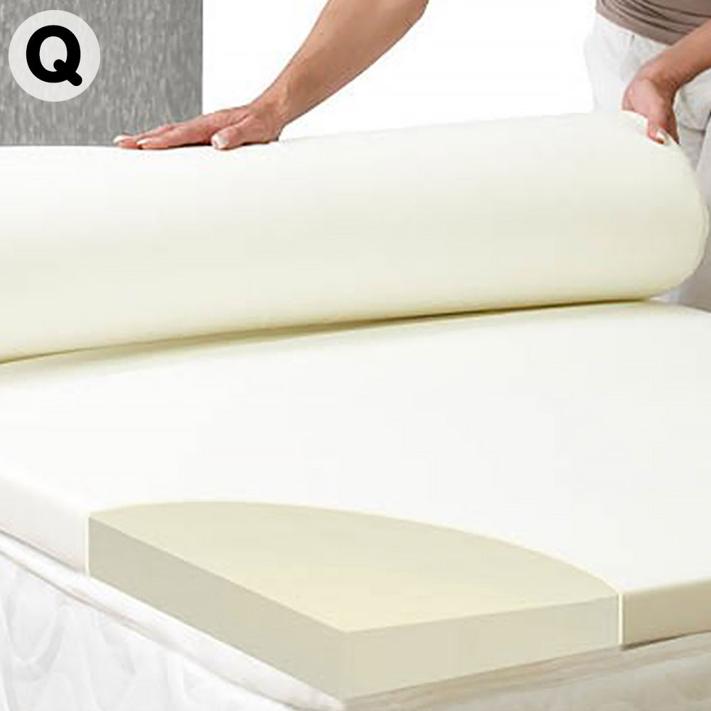 Laura Hill High Density Mattress foam Topper 7cm - Queen