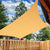 Sun Shade Sail Cloth Canopy ShdeCloth Outdoor Awning Rectangle Cover Beige 2x2.5