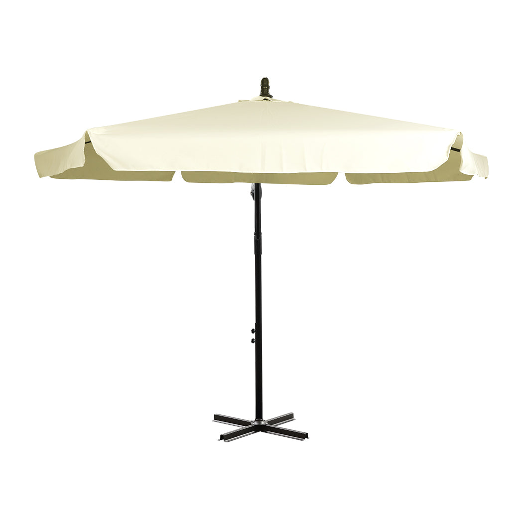 3M Patio Outdoor Umbrella Cantilever Beige