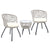 Gardeon Outdoor Patio Chair and Table - Grey