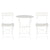 Gardeon Outdoor Setting Bistro Set Table and Chairs Folding Patio Furniture