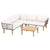Gardeon Outdoor Sofa Set Modular Aluminum Lounge Setting Acacia Wood