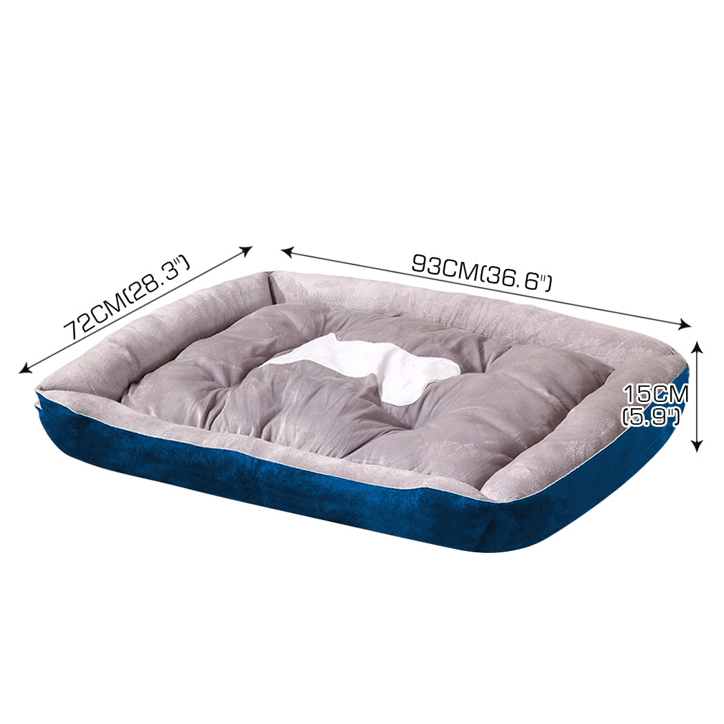 PaWz Pet Bed Dog Beds Bedding Mattress Mat Cushion Soft Pad Pads Mats XL Navy